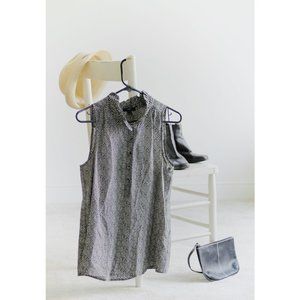 J-Crew - Sleeveless Blouse - Chevron - Size 6